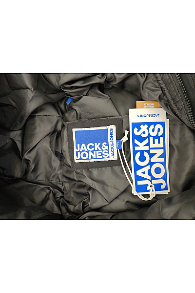 JACK & JONES Chlapecká černá prošívaná zimní bunda s kapucí Vel. EU 164 | JACK & JONES | obrázek 7