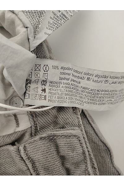PULL&BEAR Dámské bavlněné široké džíny s vysokým pasem Velikost EU 34 | PULL&BEAR | obrázek 8
