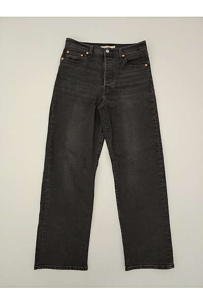 LEVIS Pánské černé bavlněné džíny rovné seprané klasické Vel. US W29 L30 | LEVIS | obrázek 3