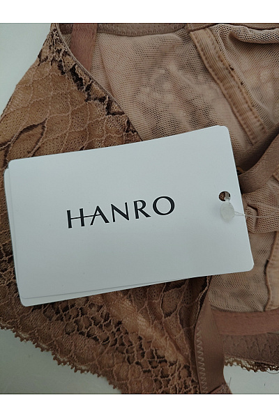 HANRO Hnědá krajková kosticová podprsenka s měkkými košíčky Vel. EU 80D | HANRO | obrázek 6