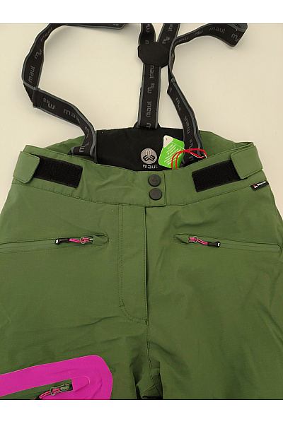 MAC Dámské khaki lyžařské kalhoty s kšandami a kapsami Velikost DE 36 | MAC | obrázek 6