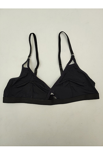 JUST FOR VICTORIA Černá braletová podprsenka s trojúhelníkovými košíčky a tenkými ramínky Vel. EU L | JUST FOR VICTORIA | obrázek 2