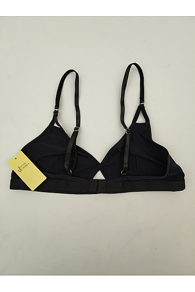 JUST FOR VICTORIA Černá braletová podprsenka s trojúhelníkovými košíčky a tenkými ramínky Vel. EU L | JUST FOR VICTORIA | obrázek 5