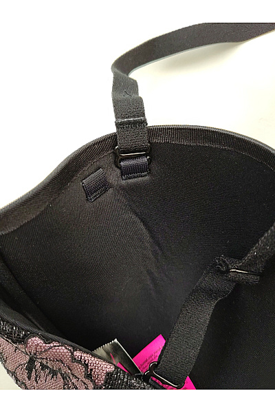La Senza Černá krajková bardotka s kosticemi Velikost US 32C | La Senza | obrázek 5