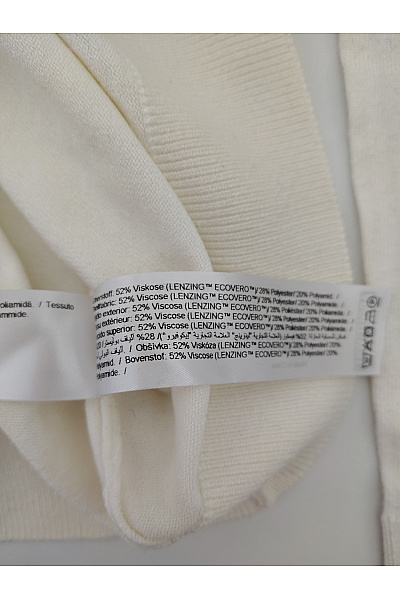 Dámský bílý rolák s dlouhým rukávem úpletový Vel. XS | Unimoda | obrázek 6