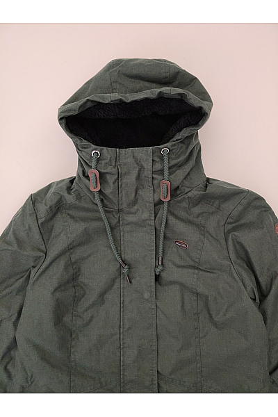 Ragwear Dámská khaki parka s kapucí zimní zateplená Vel. L | ragwear | obrázek 5
