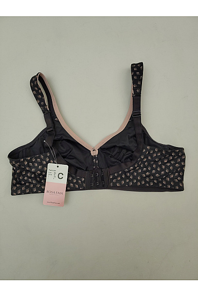 ROSA FAIA Černá vzorovaná braletová podprsenka bezkosticová Vel. EU 85C | ROSA FAIA | obrázek 4