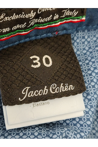 Jacob Cohen Modré bavlněné chinos kalhoty s kapsami Velikost 30 | Jacob Cohen | obrázek 7