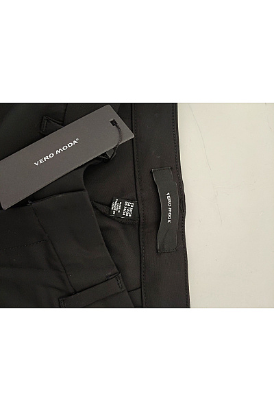VERO MODA Černé dámské elegantní business kalhoty rovné Velikost EU XS/34 | VERO MODA | obrázek 5