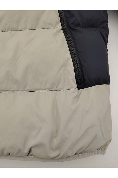 NAPAPIJRI Pánská zimní prošívaná puffer bunda s kapucí béžová Vel. L | NAPAPIJRI | obrázek 3