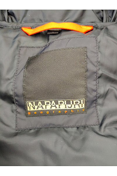 NAPAPIJRI Pánská zimní prošívaná puffer bunda s kapucí béžová Vel. L | NAPAPIJRI | obrázek 8
