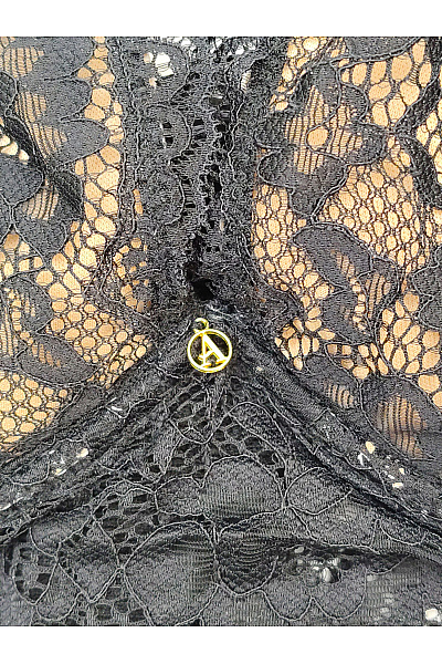 JUST FOR VICTORIA Černá krajková braletová podprsenka s hlubokým výstřihem Vel. EU 85D | JUST FOR VICTORIA | obrázek 4