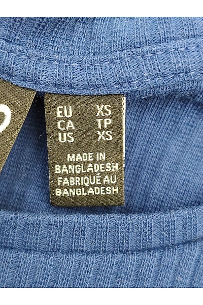 PIECES Dámské modré bavlněné tričko s dlouhým rukávem basic Vel. US XS | PIECES | obrázek 5