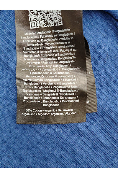 PIECES Dámské modré bavlněné tričko s dlouhým rukávem basic Vel. US XS | PIECES | obrázek 6