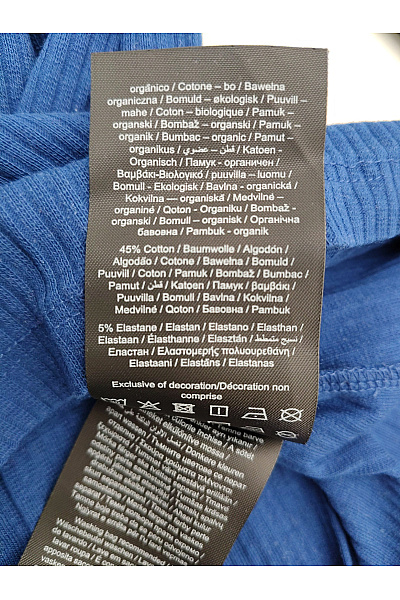 PIECES Dámské modré bavlněné tričko s dlouhým rukávem basic Vel. US XS | PIECES | obrázek 7
