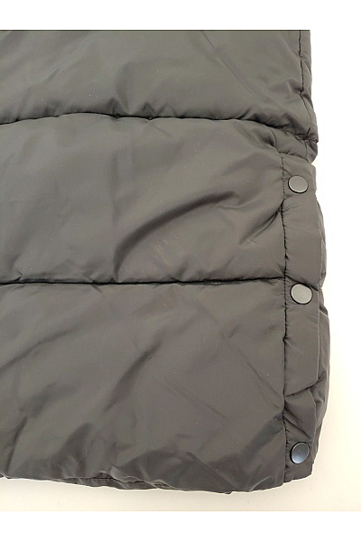 ONLY Dámská černá dlouhá prošívaná zimní bunda s kapucí Velikost XL | ONLY | obrázek 2