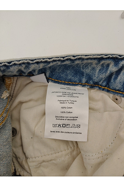 JJXX Dámské bavlněné džíny wide leg s vysokým pasem Vel. W: 28 L: 34 | JJXX | obrázek 8
