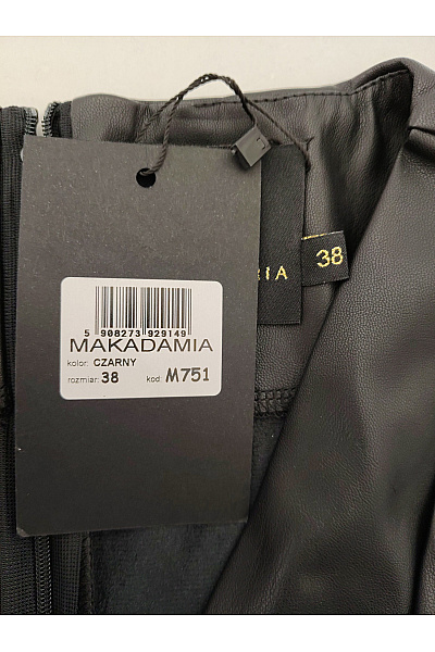Makadamia Černé zavinovací mini šaty elegantní koktejlové Velikost EU 38 | Makadamia | obrázek 8