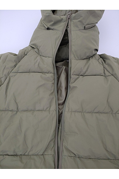 VERO MODA Dámská khaki prošívaná zimní dlouhá bunda s kapucí puffer Velikost EU XL | VERO MODA | obrázek 4