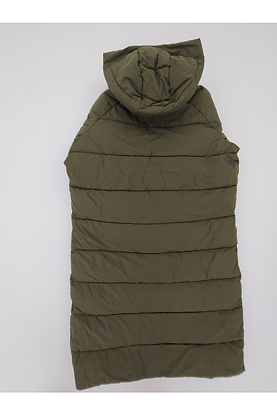 VERO MODA Dámská khaki prošívaná zimní dlouhá bunda s kapucí puffer Velikost EU XL | VERO MODA | obrázek 5