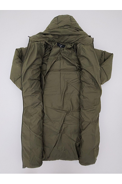 VERO MODA Dámská khaki prošívaná zimní dlouhá bunda s kapucí puffer Velikost EU XL | VERO MODA | obrázek 6