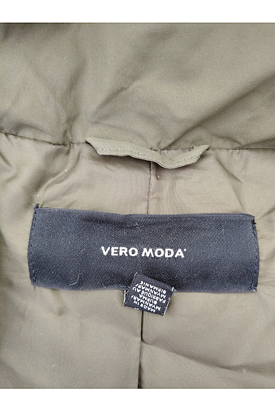 VERO MODA Dámská khaki prošívaná zimní dlouhá bunda s kapucí puffer Velikost EU XL | VERO MODA | obrázek 8