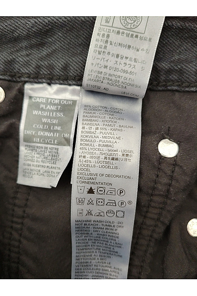 LEVIS Dámské bavlněné široké džíny seprané Vel. US W32 L30 | LEVIS | obrázek 7