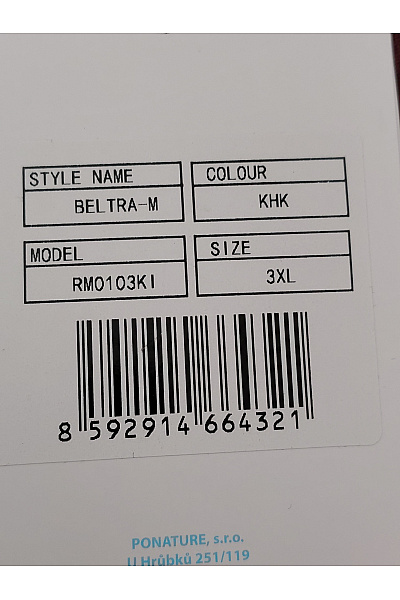 Kilpi Pánská khaki sportovní větrovka s kapucí na turistiku Vel. 3XL | kilpi | obrázek 6