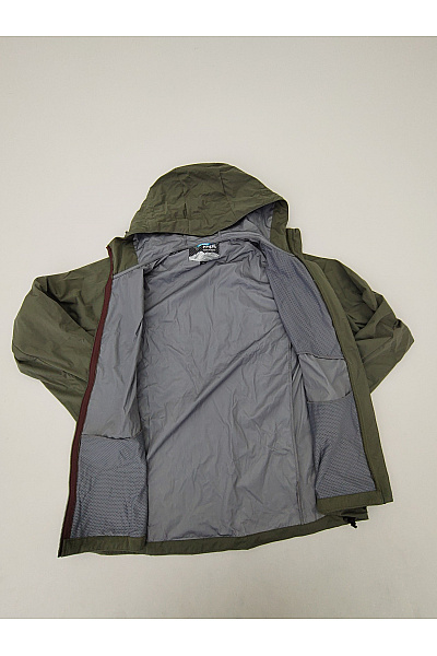 Kilpi Pánská khaki sportovní větrovka s kapucí na turistiku Vel. 3XL | kilpi | obrázek 9