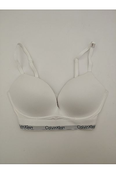 Calvin Klein Bílá hladká bezešvá braletová podprsenka Velikost US 34DD | Calvin Klein | obrázek 2