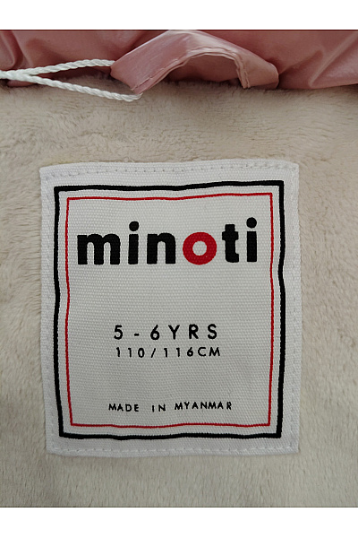 MINOTI Dívčí růžová prošívaná zimní bunda s kapucí Velikost 5-6 YRS | MINOTI | obrázek 9