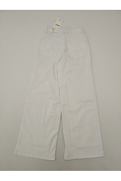 ONLY Bílé bavlněné džíny s vysokým pasem wide leg Velikost S/30 | ONLY | obrázek 2