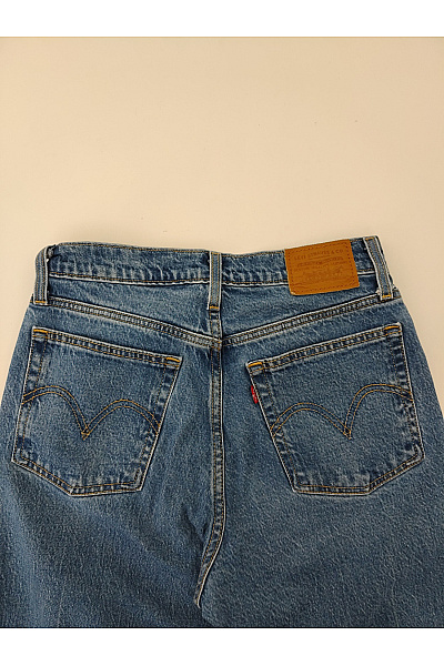 LEVIS Dámské bavlněné džíny s vysokým pasem rovné Velikost 27 | LEVIS | obrázek 7