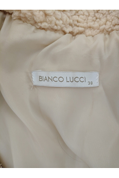 Bianco lucci Béžová krátká plyšová bunda se zipem Vel. EU 38 | bianco lucci | obrázek 5