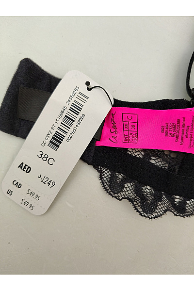 La Senza Černá krajková push up podprsenka s překříženými zády | La Senza | obrázek 9