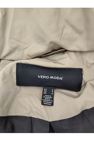 VERO MODA Dámská khaki prošívaná zimní dlouhá bunda s kapucí Velikost EU S | VERO MODA | obrázek 6