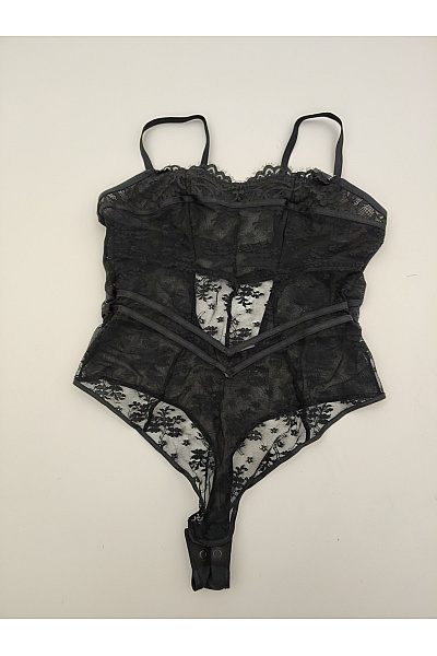 Hunkemoller Černé krajkové body luxusní spodní prádlo Vel. EU M | Hunkemoller | obrázek 2