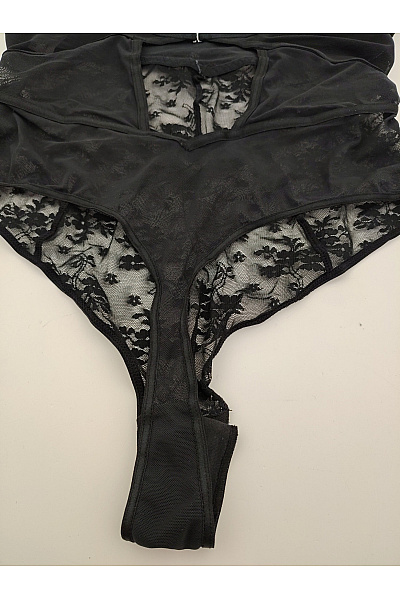 Hunkemoller Černé krajkové body luxusní spodní prádlo Vel. EU M | Hunkemoller | obrázek 8