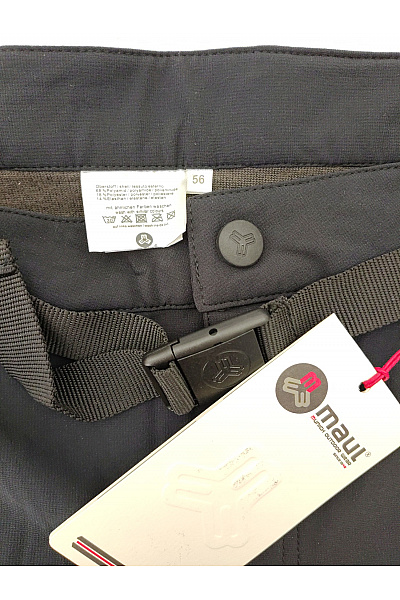 MAUL SPORTS Černé pánské outdoorové turistické kalhoty s páskem Vel. DE 56 | MAUL SPORTS | obrázek 5