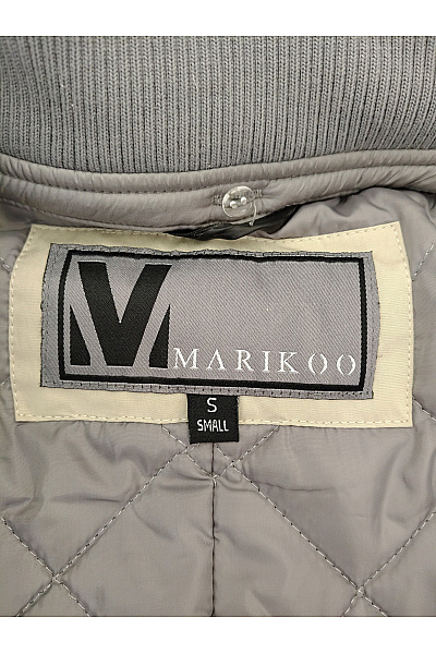 MARIKOO Dámská béžová parka s kapucí dlouhá zateplená Velikost S | MARIKOO | obrázek 10