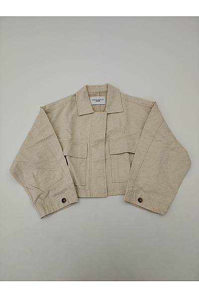Marc O´Polo Béžová bavlněná krátká košilová bunda oversize Velikost L | Marc O´Polo | obrázek 2