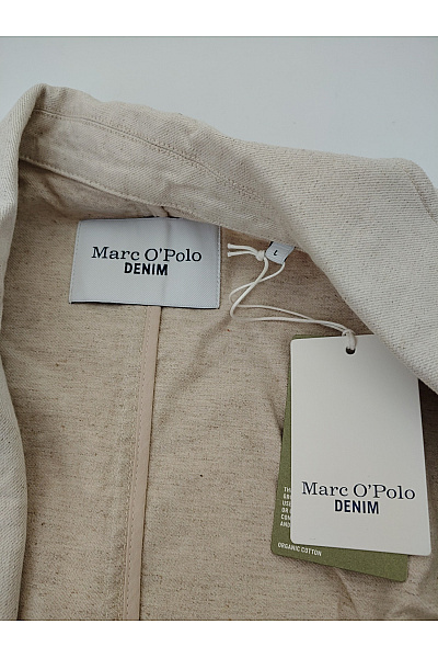 Marc O´Polo Béžová bavlněná krátká košilová bunda oversize Velikost L | Marc O´Polo | obrázek 7