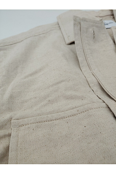 Marc O´Polo Béžová bavlněná krátká košilová bunda oversize Velikost L | Marc O´Polo | obrázek 10