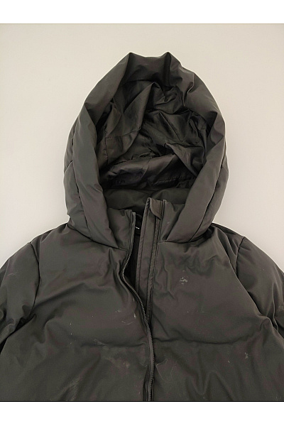 VERO MODA Dámská černá zimní dlouhá prošívaná puffer bunda s kapucí Vel. XL | VERO MODA | obrázek 4