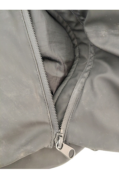 VERO MODA Dámská černá zimní dlouhá prošívaná puffer bunda s kapucí Vel. XL | VERO MODA | obrázek 9