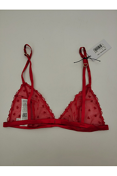 Guess Červená krajková braletová podprsenka s trojúhelníkovými košíčky Velikost L | Guess | obrázek 6