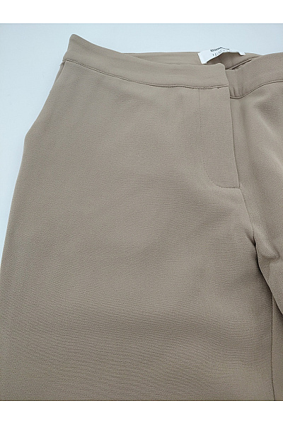 Dámské béžové zvonové kalhoty s vysokým pasem Vel. EU 38 | Unimoda | obrázek 4