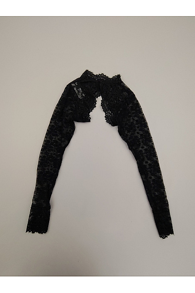 Hunkemoller Černé krajkové bolerko s dlouhým rukávem elegantní Vel. EU M | Hunkemoller | obrázek 2