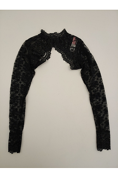 Hunkemoller Černé krajkové bolerko s dlouhým rukávem elegantní Vel. EU M | Hunkemoller | obrázek 3