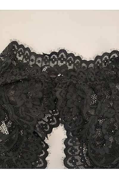 Hunkemoller Černé krajkové bolerko s dlouhým rukávem elegantní Vel. EU M | Hunkemoller | obrázek 6